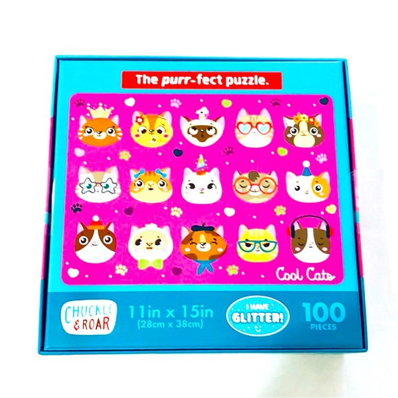 Cool Cats Glittery Jigsaw Puzzle - Picture 3 of 3